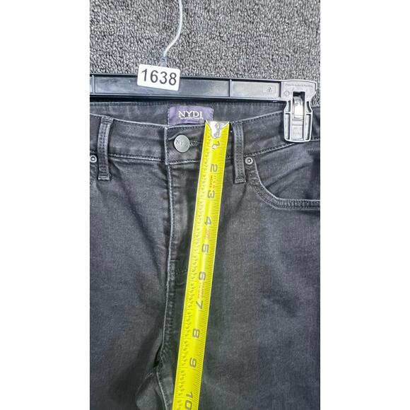 NYDJ Jeans Barbara Bootcut Jeans Womens Size 4 Black Denim Lift Tuck Technology - Picture 8 of 9